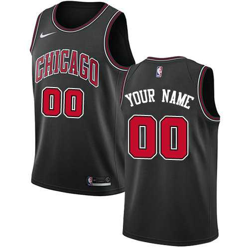 Men & Youth Customized Chicago Bulls Swingman Black Statement Edition Nike Jersey->customized nba jersey->Custom Jersey